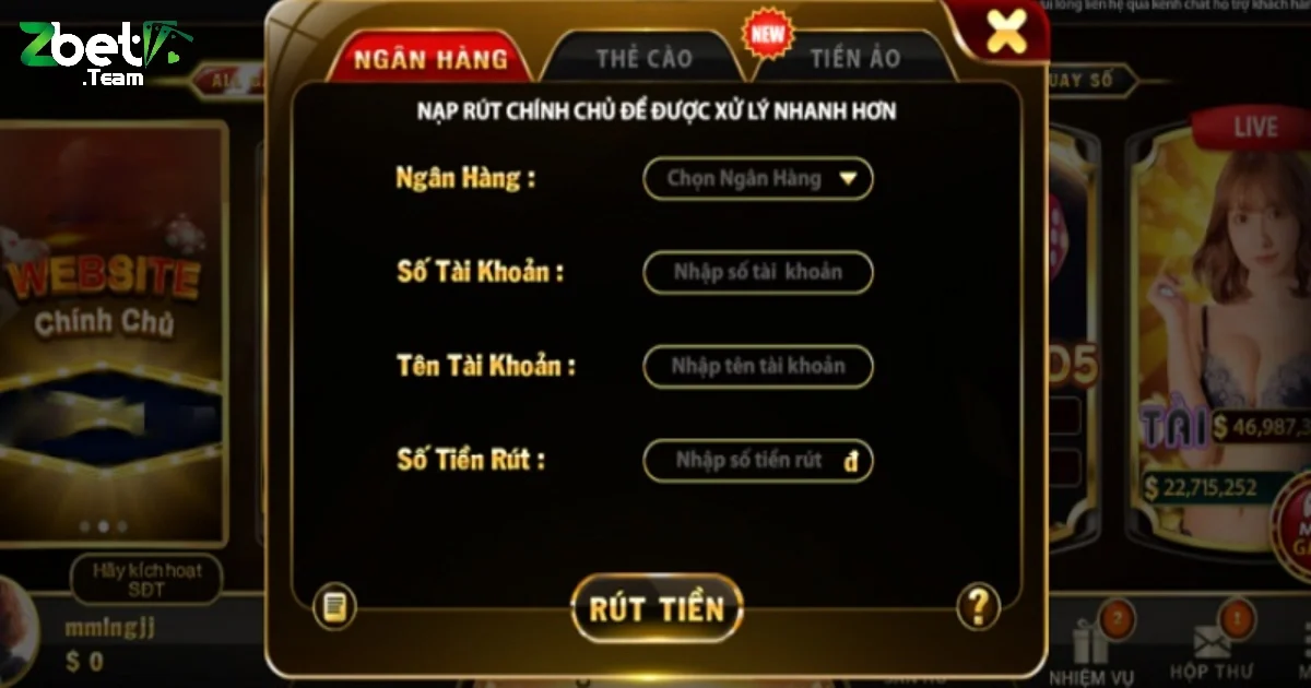 Cách Rút Tiền Từ Game Bài Đơn Giản & Nhanh Chóng Tại Zbet 2 Hướng Dẫn Cách Rút Tiền Từ Game Bài Trực Tuyến Tại Zbet